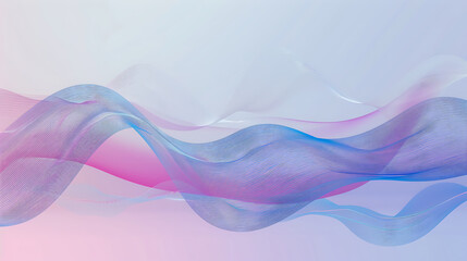 Wall Mural - Colorful Abstract Wave Background in Pink and Blue