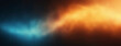 © btiger - Abstract Grainy Gradient Background with Blue Brown Yellow Colors, Soft Blurred Texture, Aglow Dark Black Banner Design, Glowing Wave Poster