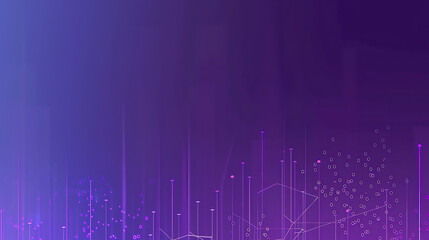 Wall Mural - Purple Gradient Futuristic Data Background