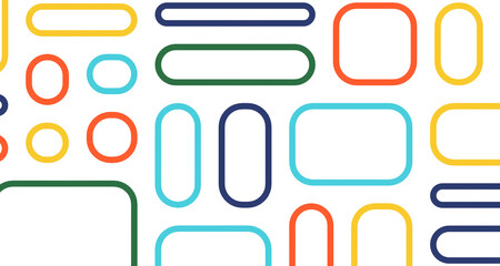 Fototapete - Abstract Geometric backgrounds full Color PNG