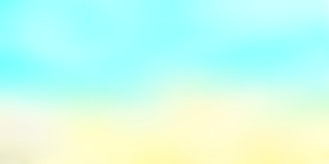 Wall Mural - Abstract blue yellow and green light neon fog soft glass background texture in pastel colorful gradation.