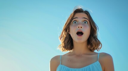 Sticker - The Surprised Young Woman