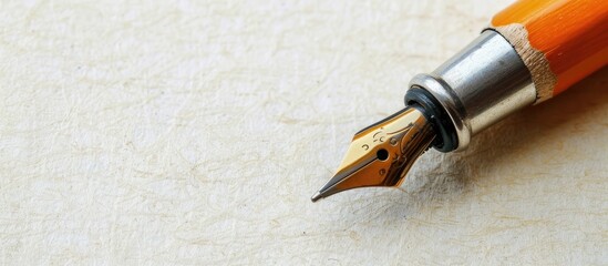 Poster - Blend of vintage and modern writing tools, featuring an old pencil alongside a new pen in a copy space image.