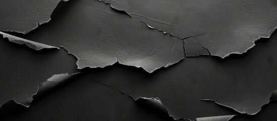 Aufkleber - Black background showing ripped paper texture, with space for images. Copy space image. Place for adding text and design