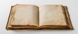 © HN Works - Unveil diary on a blank white backdrop with copy space image.