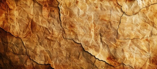 Poster - Vintage brown paper with an aged texture can serve as an abstract backdrop, wallpaper, webpage, or a copy space image for text.