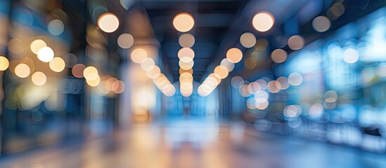 Aufkleber - Blurred background provides an abstract image suitable for articles on office buildings with copy space image included.