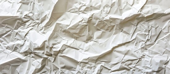 Aufkleber - Creased white stencil paper or tissue with ample copy space serves as a textured background in artistic decoration.