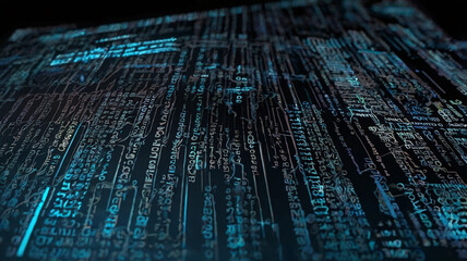 Programming code abstract technology background of software developer and Computer script
