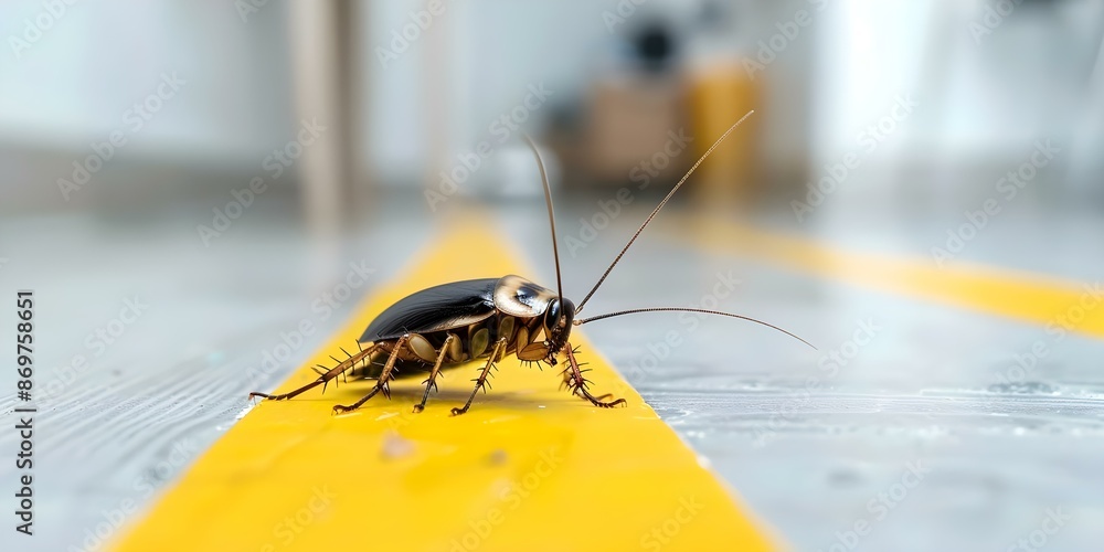 Signs of a dangerous cockroach infestation in an unclean residence ...