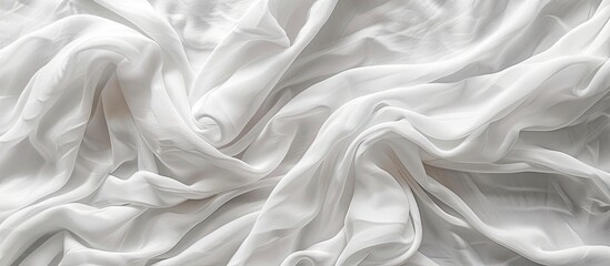 Poster - A white textile background with copy space image.