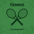 © Yanush.ya - Tennis championship or tournament poster design. Tennis racket and ball isolated. Vector illustration.