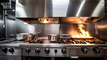 Sleek & Safe Kitchen Vent - This stainless steel hood keeps your air clean and kitchen protected with fire suppression!