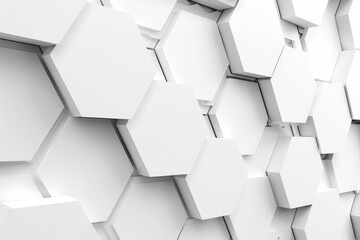 Abstract geometric technology Hexagons pattern with simple hexagon line art background