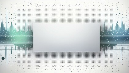 background in light colors with blank copy space in center surrounded by geometric lines and shapes