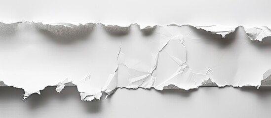 Aufkleber - An isolated torn paper with copy space image on a white background.