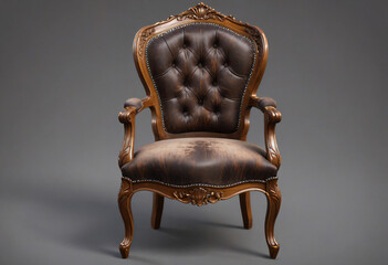 antique armchair isolated