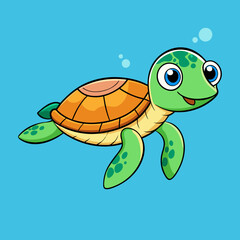 Poster - turtle cartoon