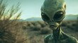 © Brian - extraterrestrial green alien from outer space invading earth