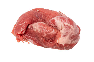 Wall Mural - Raw pork tenderloin isolated on a white background.  Fresh meat.