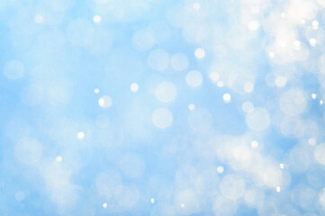 Wall Mural - abstract blue background with bokeh