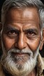 © Alessandro - portrait of indian man, old mand from india, male face, old nepalese
