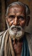 © Alessandro - portrait of indian man, old mand from india, male face, old nepalese