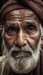 © Alessandro - portrait of indian man, old mand from india, male face, old nepalese