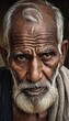 © Alessandro - portrait of indian man, old mand from india, male face, old nepalese