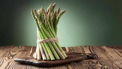 Canvas Print - bundle of fresh asparagus standing