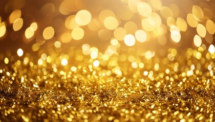 shiny gold glittering background with soft selective focus