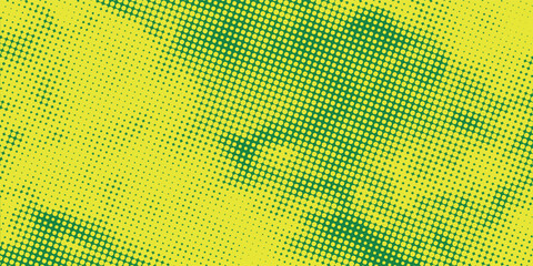 Wall Mural - Dots halftone yellow green color pattern gradient texture background