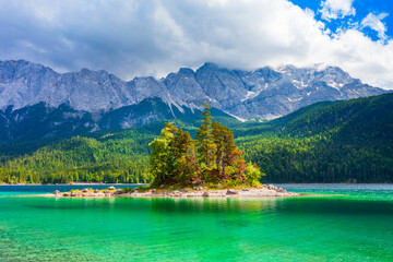 Wall Mural - Eibsee lake in Bavaria, Germany