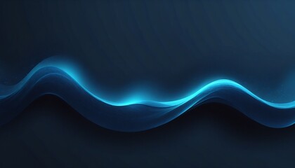 Photo abstract blue wavy line of light Background. Abstract luxury gradient blue wave background smooth dark background.