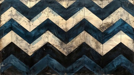 Wall Mural - Zigzag Line Pattern