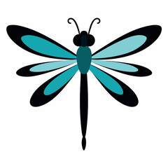 Wall Mural - a cute Dragonfly vector artwork illustration