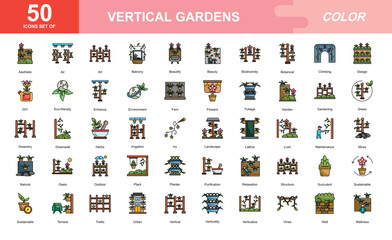 Poster - Vertical Gardens icon set