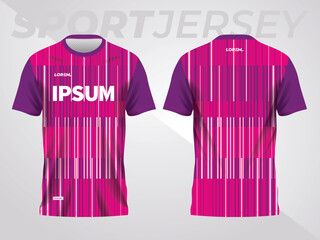 Wall Mural - purple pink abstract sports jersey football soccer racing gaming motocross cycling running