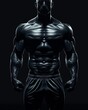 © Xyeppup - A shadowy, muscular figure with a focus on a sculpted, well-defined torso and arms, set against a dark background.
