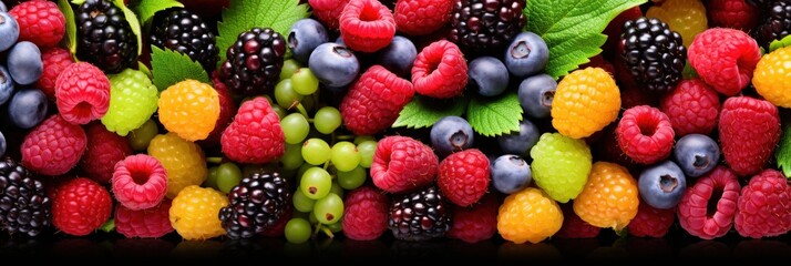 Poster - A Colorful Assortment of Fresh Berries