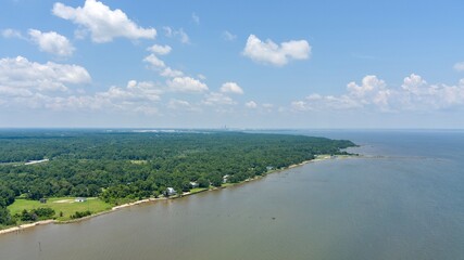 Wall Mural - Mobile Bay and the downtown Mobile skyline