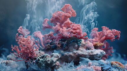 Wall Mural - Coral in the Ocean Aspect 16:9 