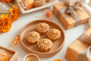 Traditional Indian Sweets and Gifts for a Festive Hindu Celebration