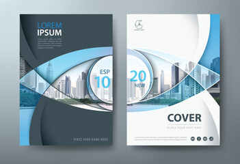 Annual report brochure flyer design, Leaflet presentation, book cover templates, layout in A4 size