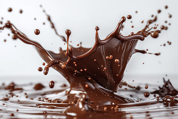 “Chocolate Delight Splash”. Concept photography.