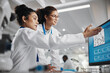 © peopleimages.com - Teamwork, technology and analysis in laboratory for science, innovation or experiment. Collaboration, group and woman in clinic or hospital for research, advice or professional career in medical care