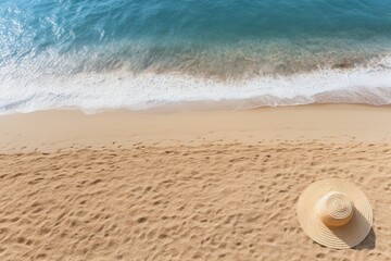 Wall Mural - Beach Hat and the Ocean