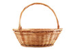 © posterpalette - Empty wicker basket isolated on transparent background