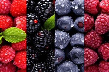 Wall Mural - Fresh and Juicy Berries