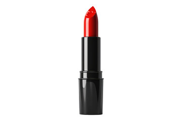 Red lipstick isolated on transparent background